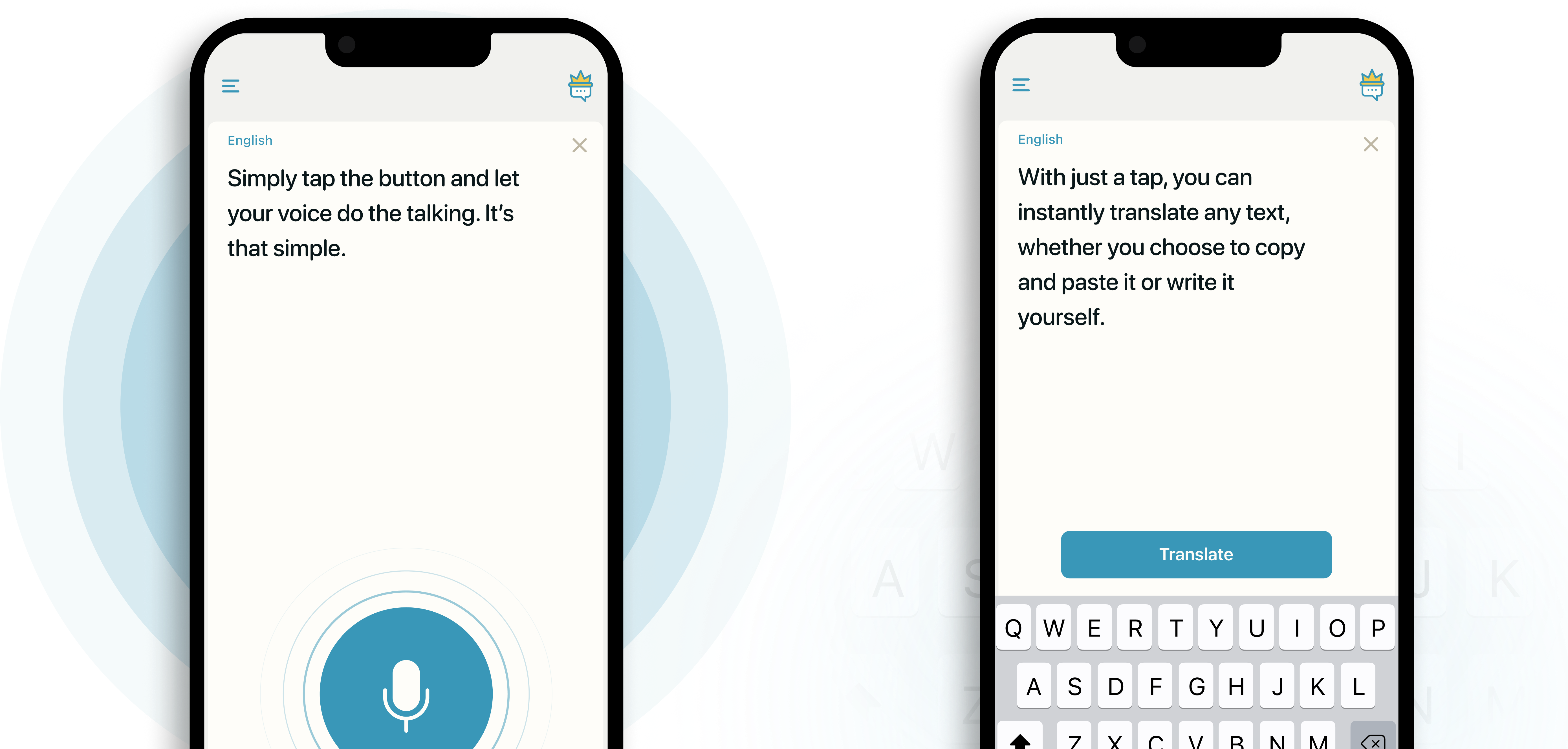 iphone with Translate App