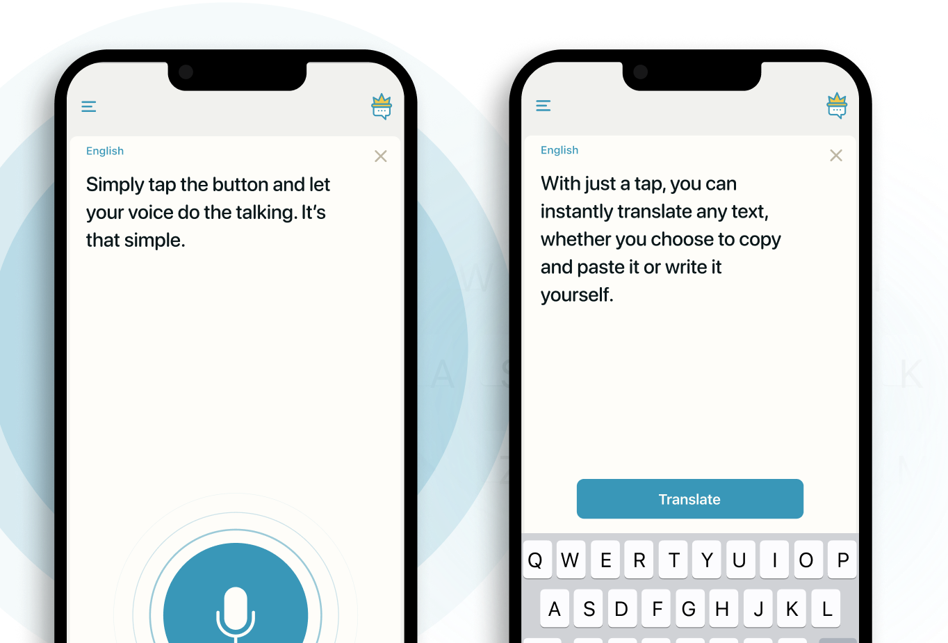 iphone with Translate App